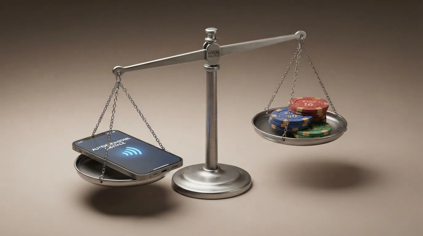Una bilancia che pesa da un lato la CIE (velocità e sicurezza) e dall'altro la scelta dell'operatore (bonus, giochi, reputazione)